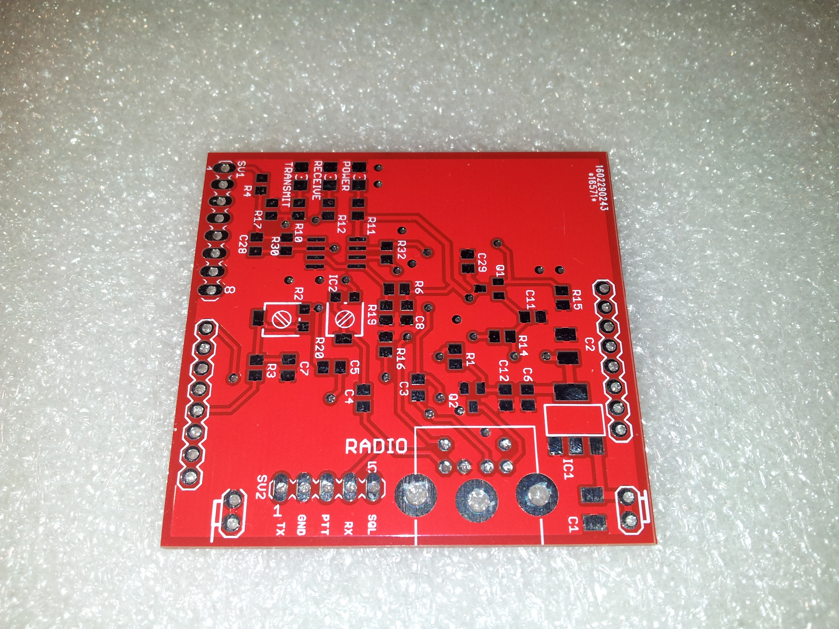 Unbestückte SMD MMDVM Platine
